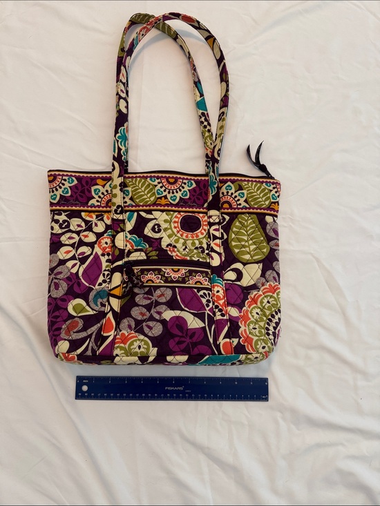 Vera Bradley Handbags - Vera Bradley Purple Multi Quilted Floral Tote